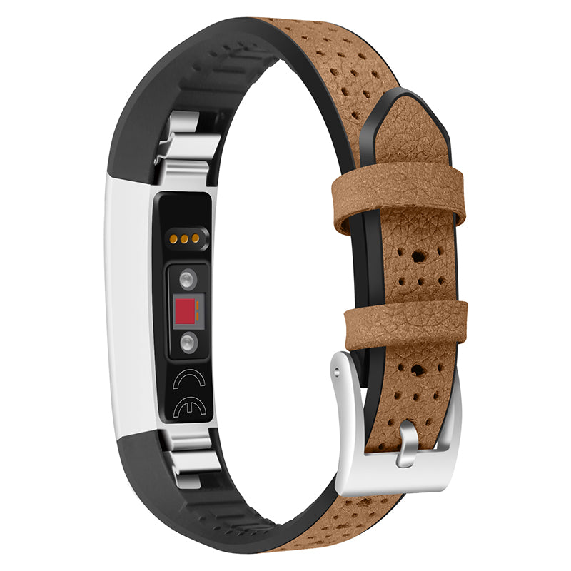 TPU+Cowhide Leather Adjustable Watch Strap Replacement Wrist Band for Fitbit Alta Alta HR Ace TPU+Cowhide Leather Adjustable Watch Strap Replacement Wrist Band for Fitbit Alta Alta HR Ace